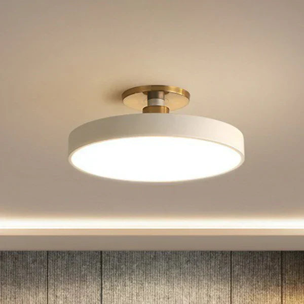 Moderne Runde LED-Deckenleuchte mit Bündiger Montage