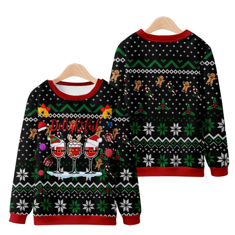Warme Weihnachtpullover Unisex |  3D Gedruckt