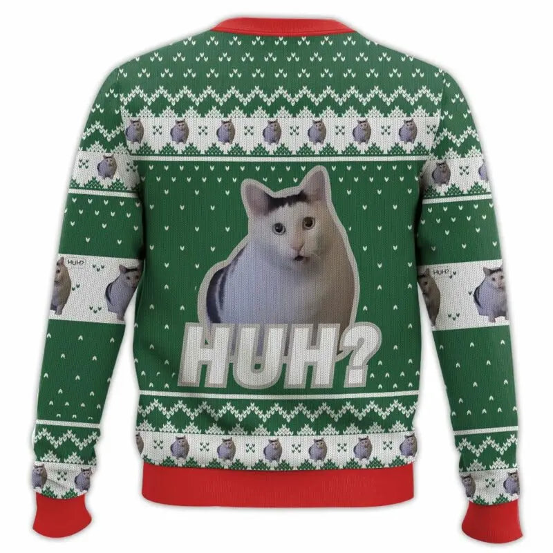 Warm Weihnachtspullover Unisex | Katzenmeme