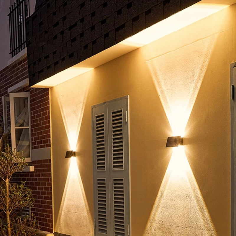 Moderne Elegante Solar-Wandleuchte