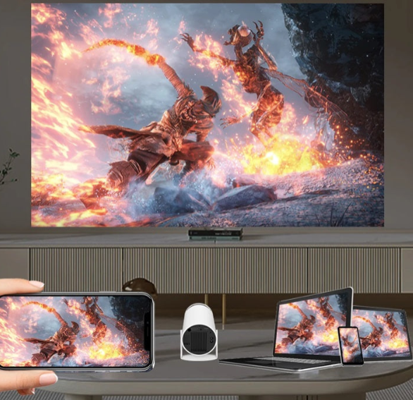 Tragbarer Projektor mit Bluetooth-Konnektivität