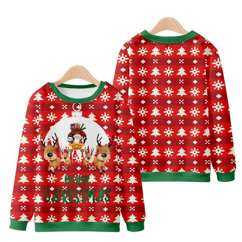 Warme Weihnachtpullover Unisex |  3D Gedruckt