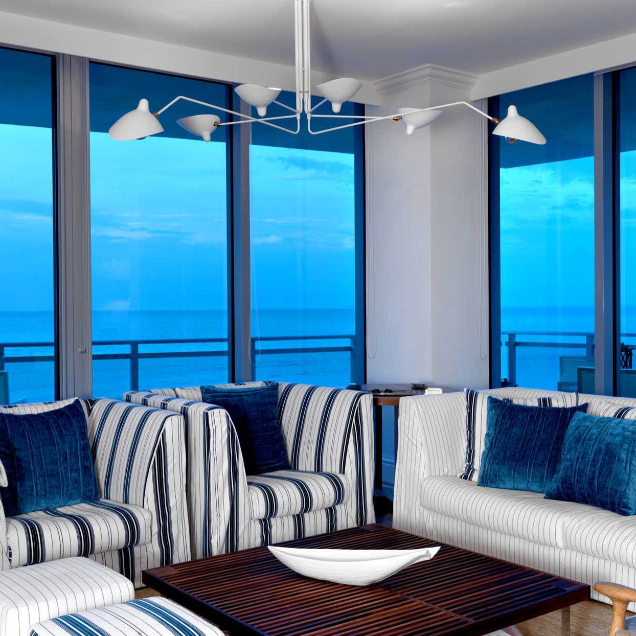 Dreiflammige Retro Deckenleuchte