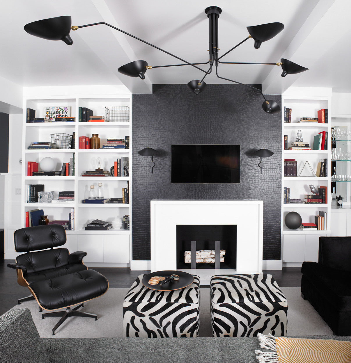 Dreiflammige Retro Deckenleuchte