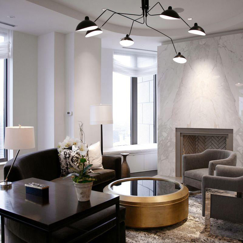 Dreiflammige Retro Deckenleuchte