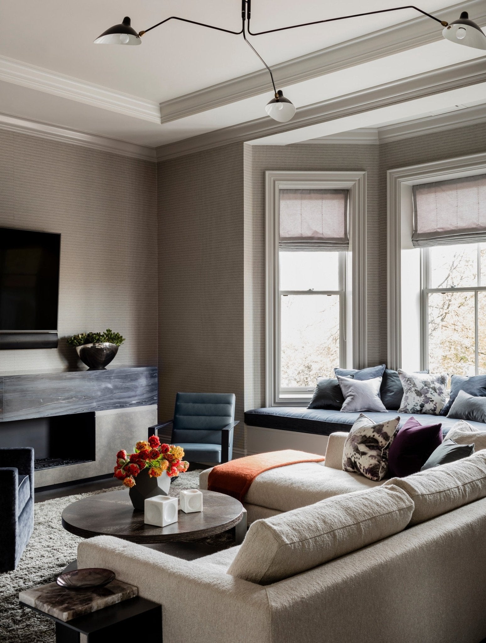 Dreiflammige Retro Deckenleuchte