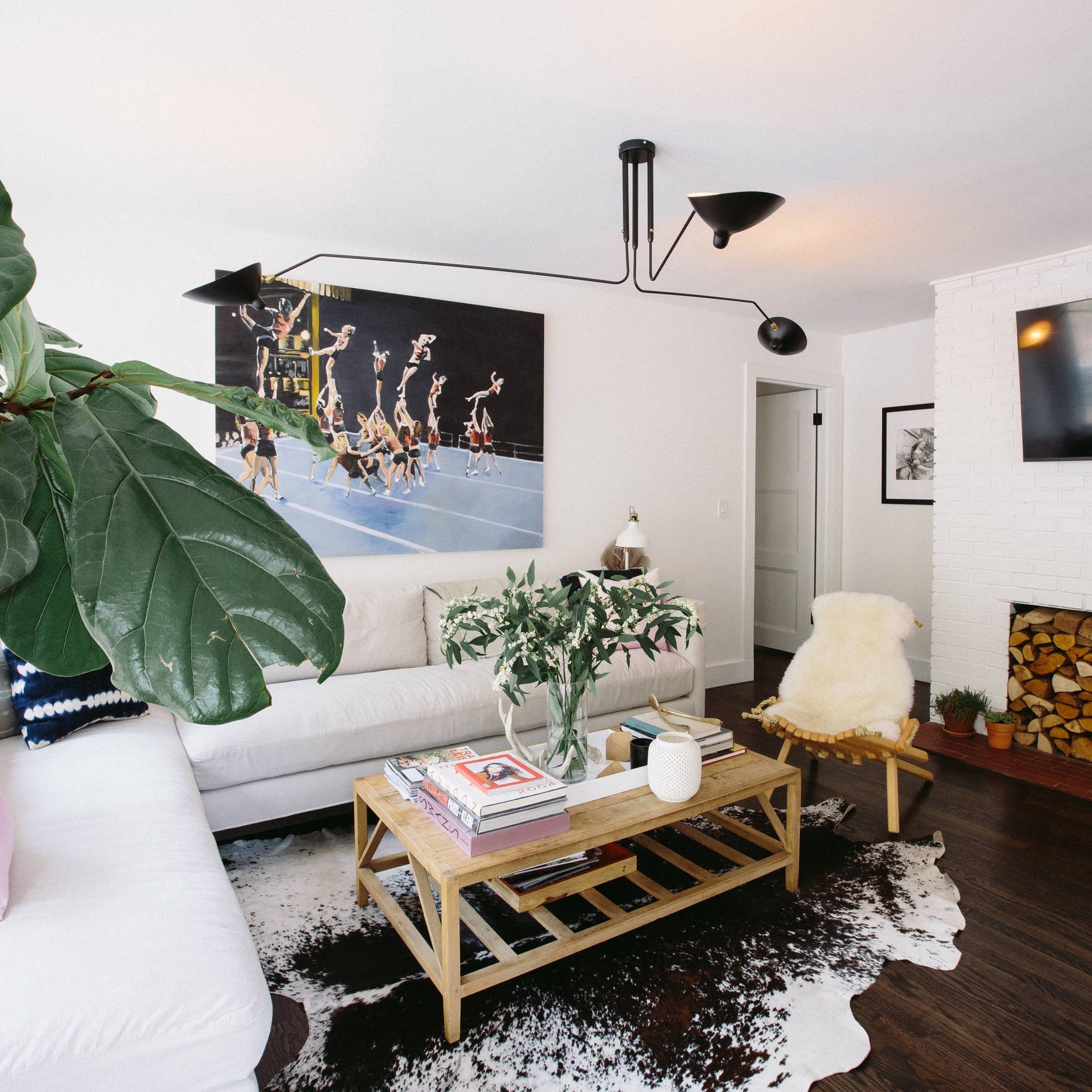 Dreiflammige Retro Deckenleuchte