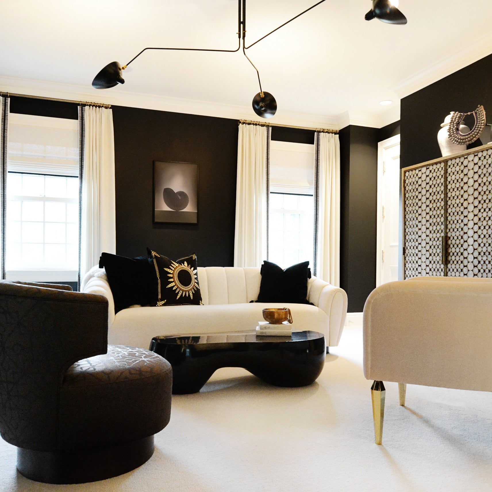 Dreiflammige Retro Deckenleuchte