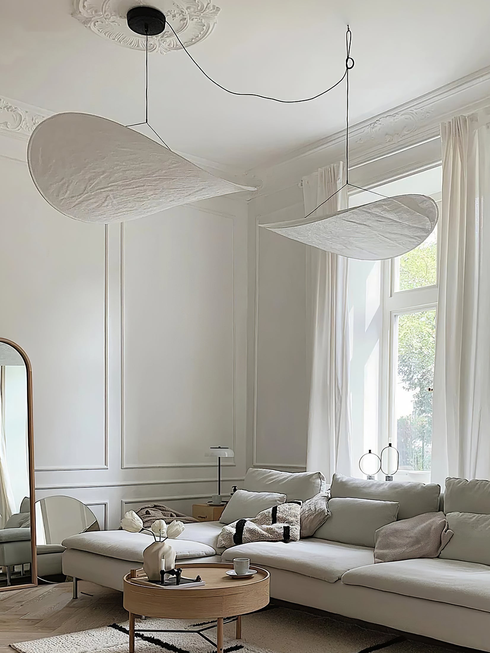 Moderne Nordische Pendelleuchte Im Wolkenform