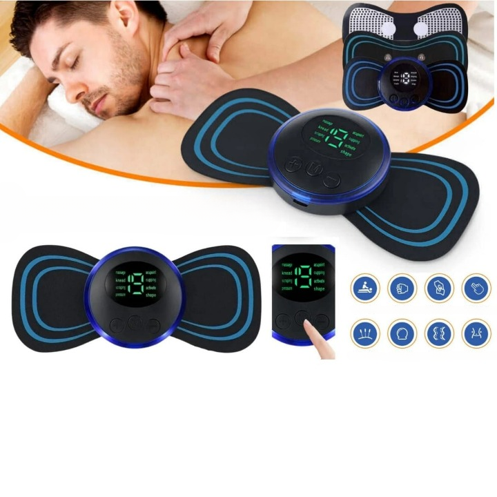 Tragbares elektrisches EMS-Mini-Nacken- und Körpermassagegerät