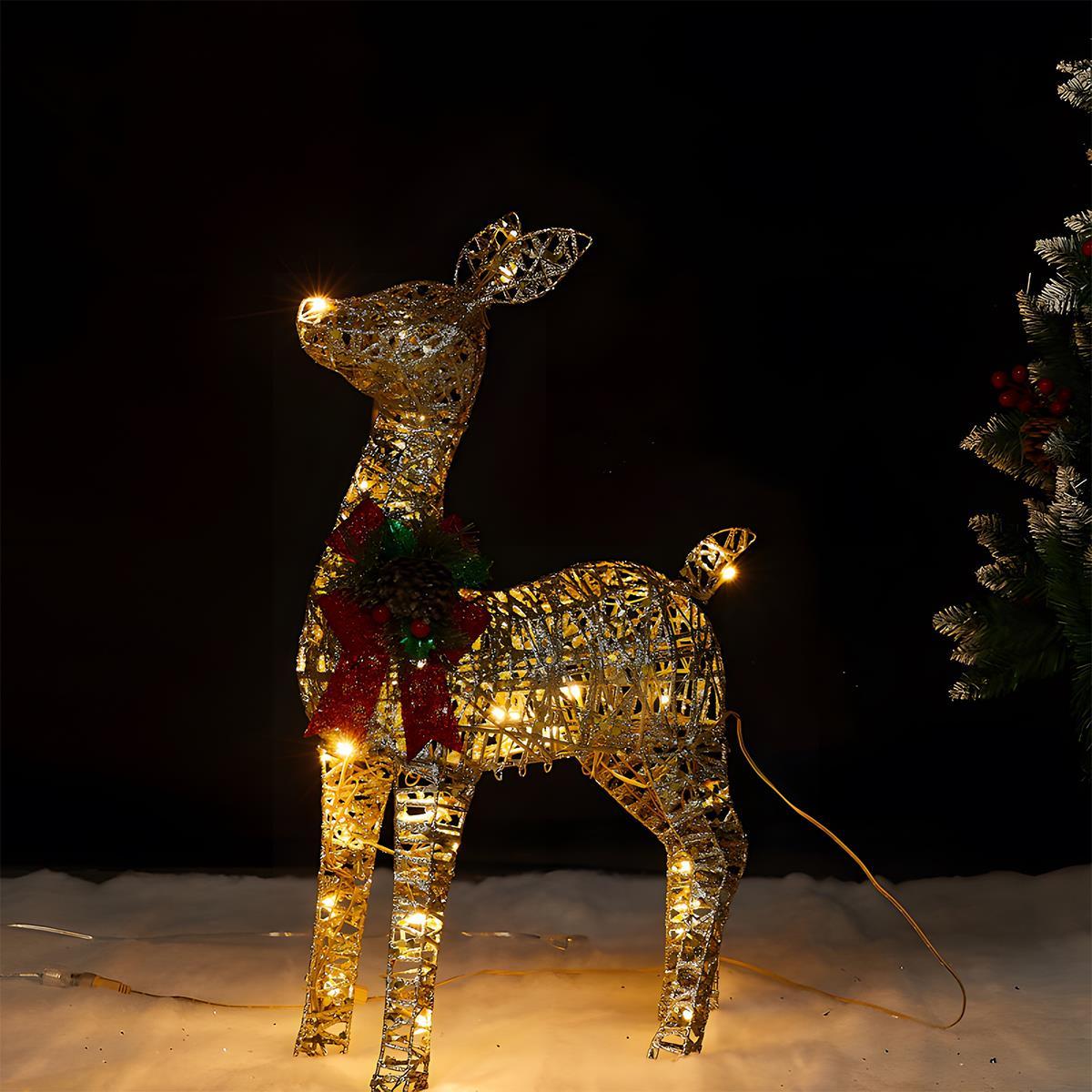 Weihnachts-Rentier-Lichtdekorationen
