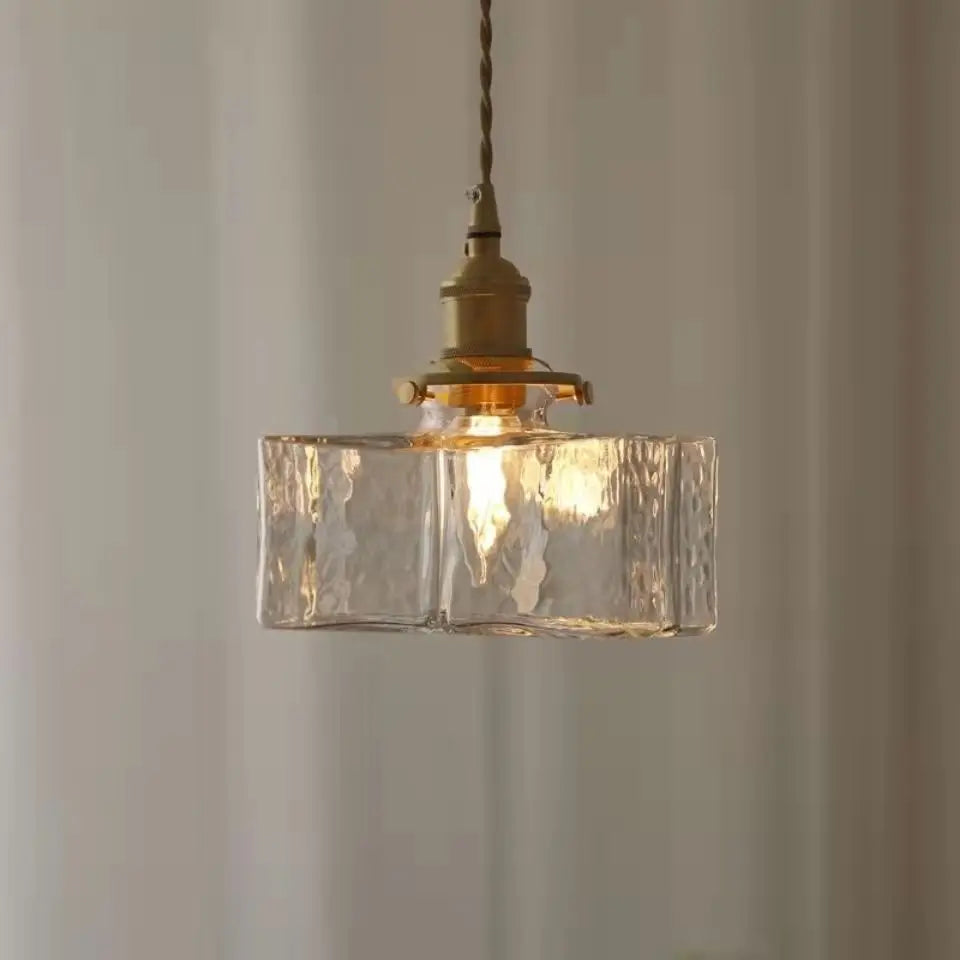 LumoLights - Vintage Glas Pendelleuchte im rustikalen Design für Wohnzimmer & Esszimmer