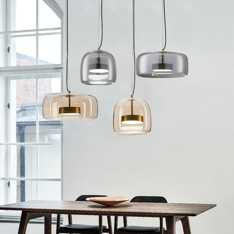 Moderne Transparente Led-Pendelleuchte