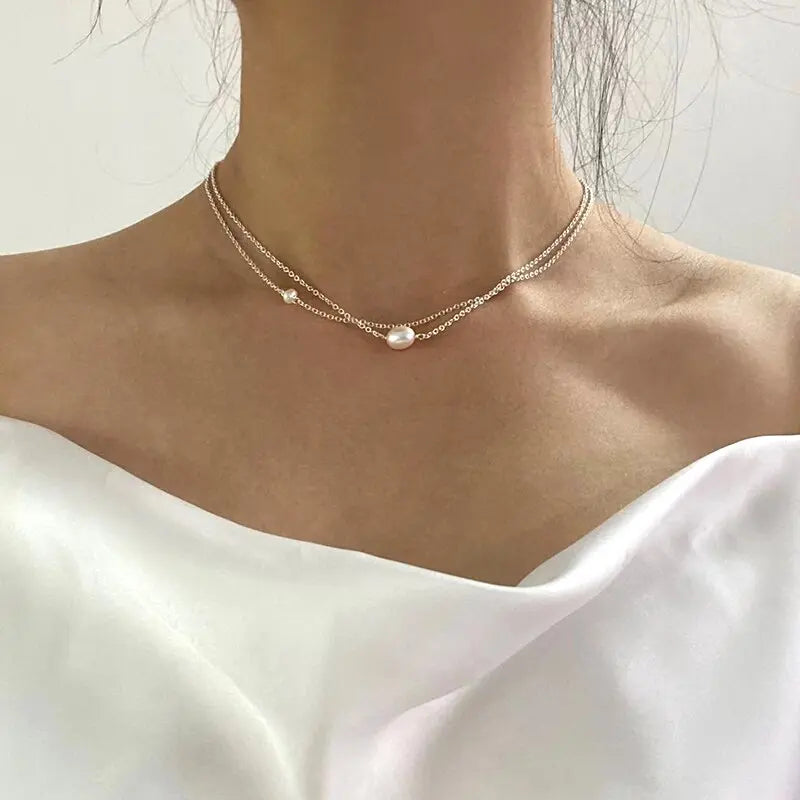 Halskette im Perlendesign für Hochzeit und Alltag