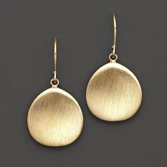 Minimalistische Gold Farbe Tropfen Ohrringe