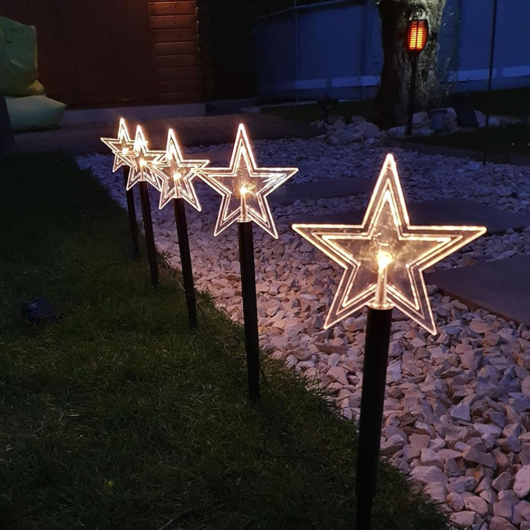 Weihnachtsdekorationen LED-Stern-Wegelichter