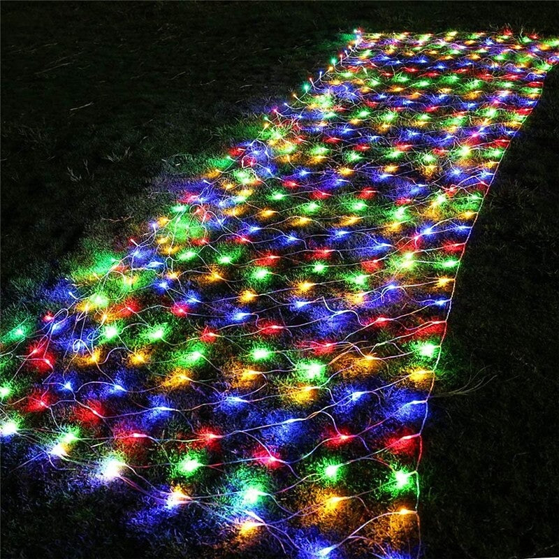 Weihnachts licher LED-Lichtervorhang für den Außenbereich