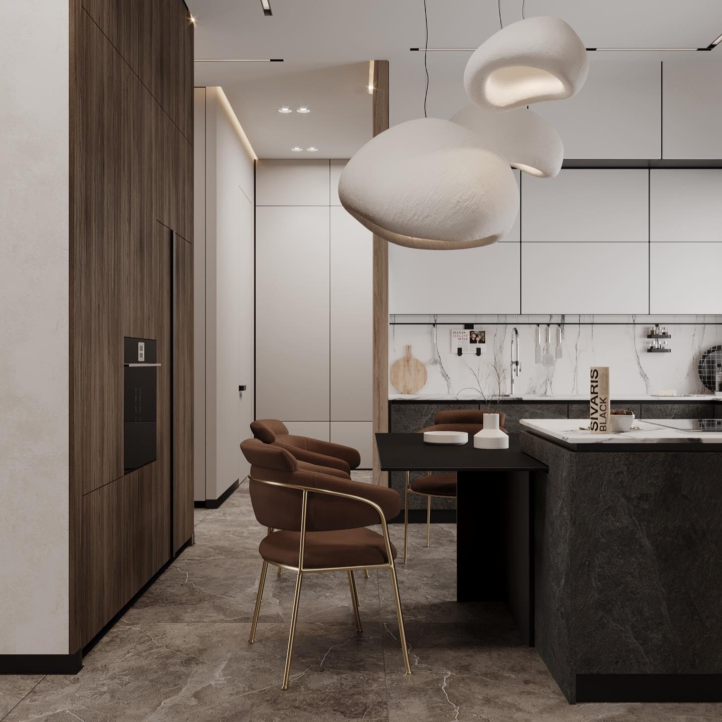 Pendelleuchte im Japanischen Stil Wolkenförmig