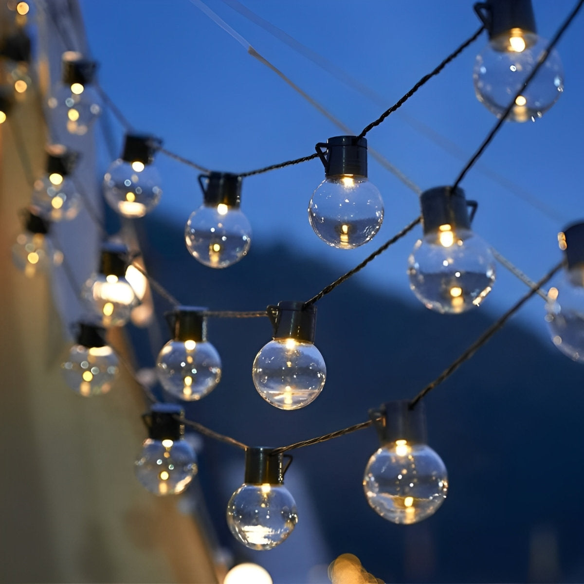 Weihnachts Solar LED-Kugellichterkette für den Außenbereich