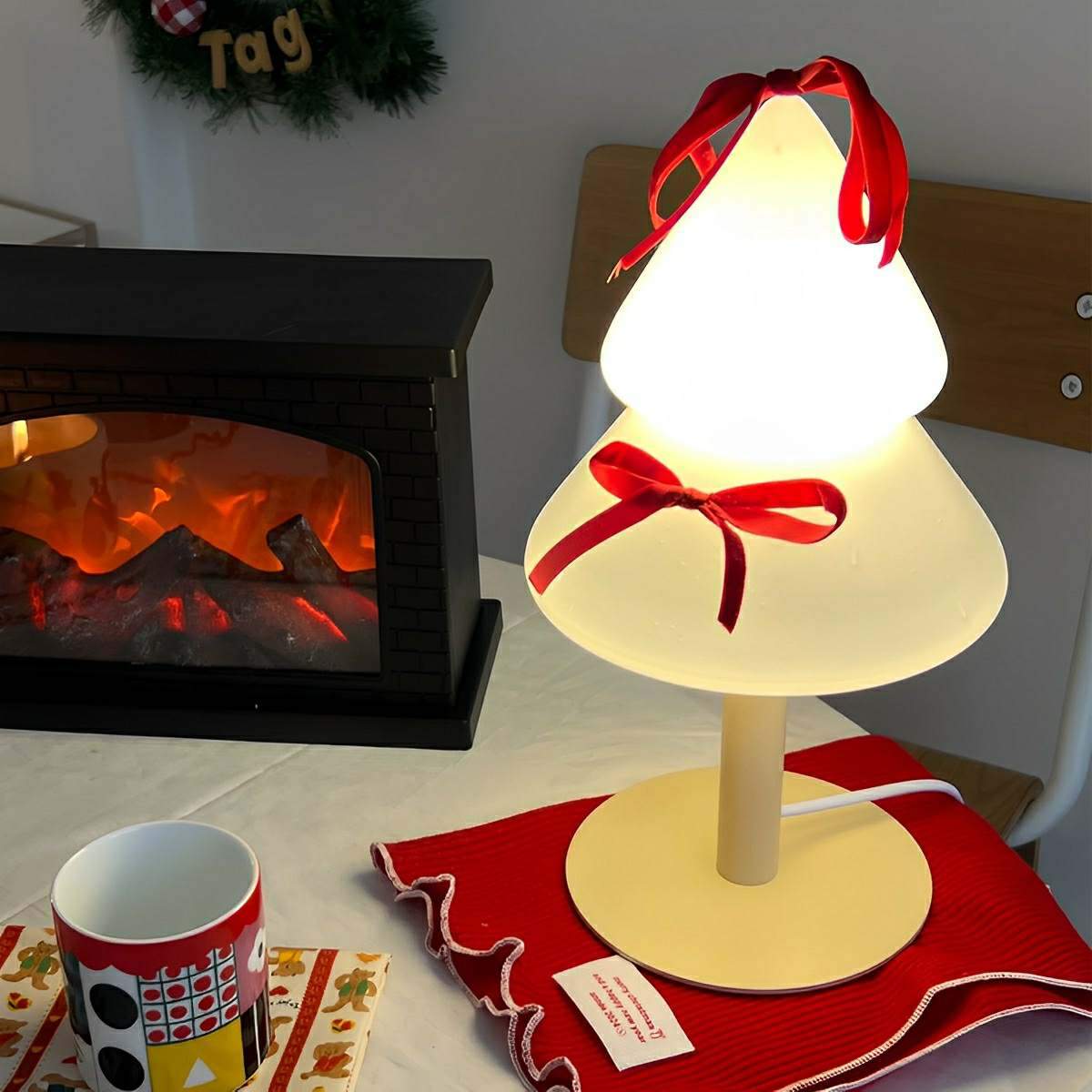 Moderne Weihnachts baum-LED-Tischlampe