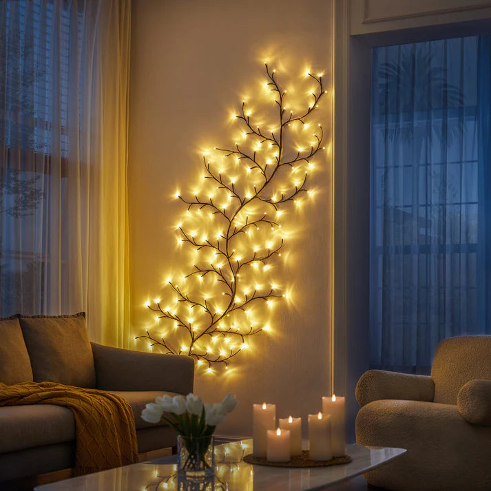 LED-Zweig-Wandleuchte für Weihnachtsdekoration