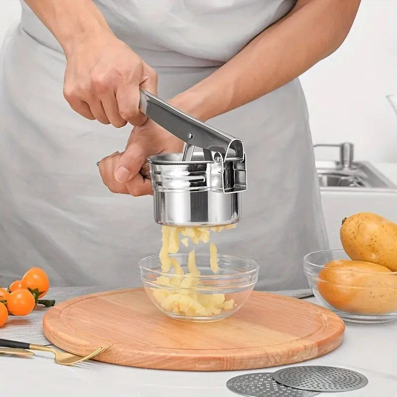 Kartoffelpresse und -Stampfer mit Austauschbaren Scheiben