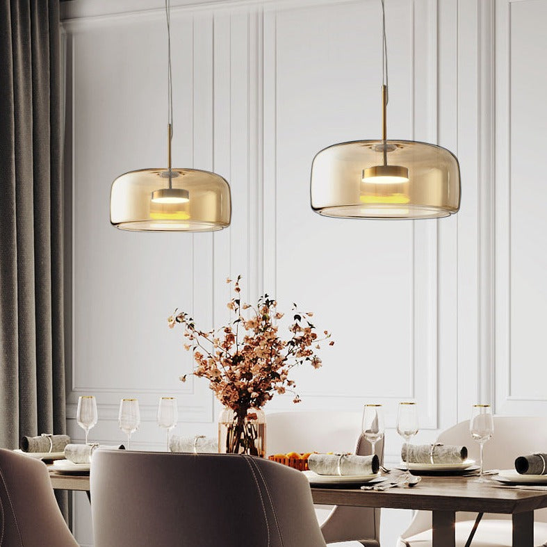 Moderne Transparente Led-Pendelleuchte