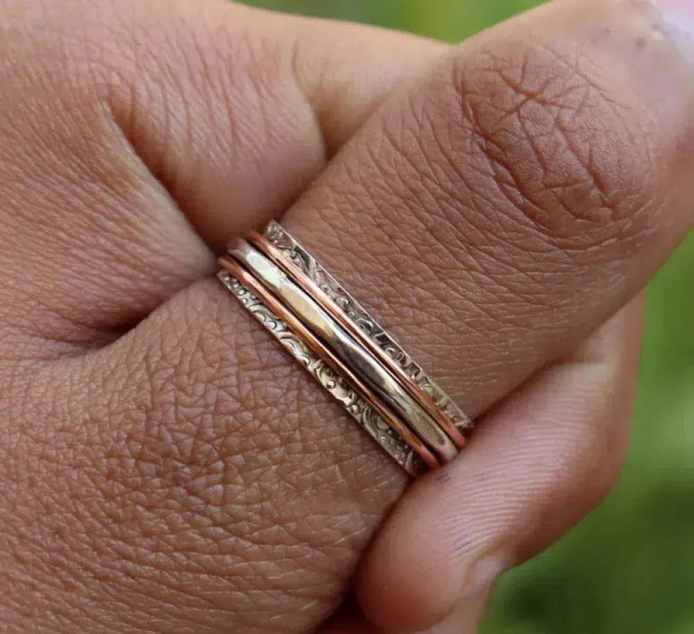 Weinlese-ring im Boho-Stil