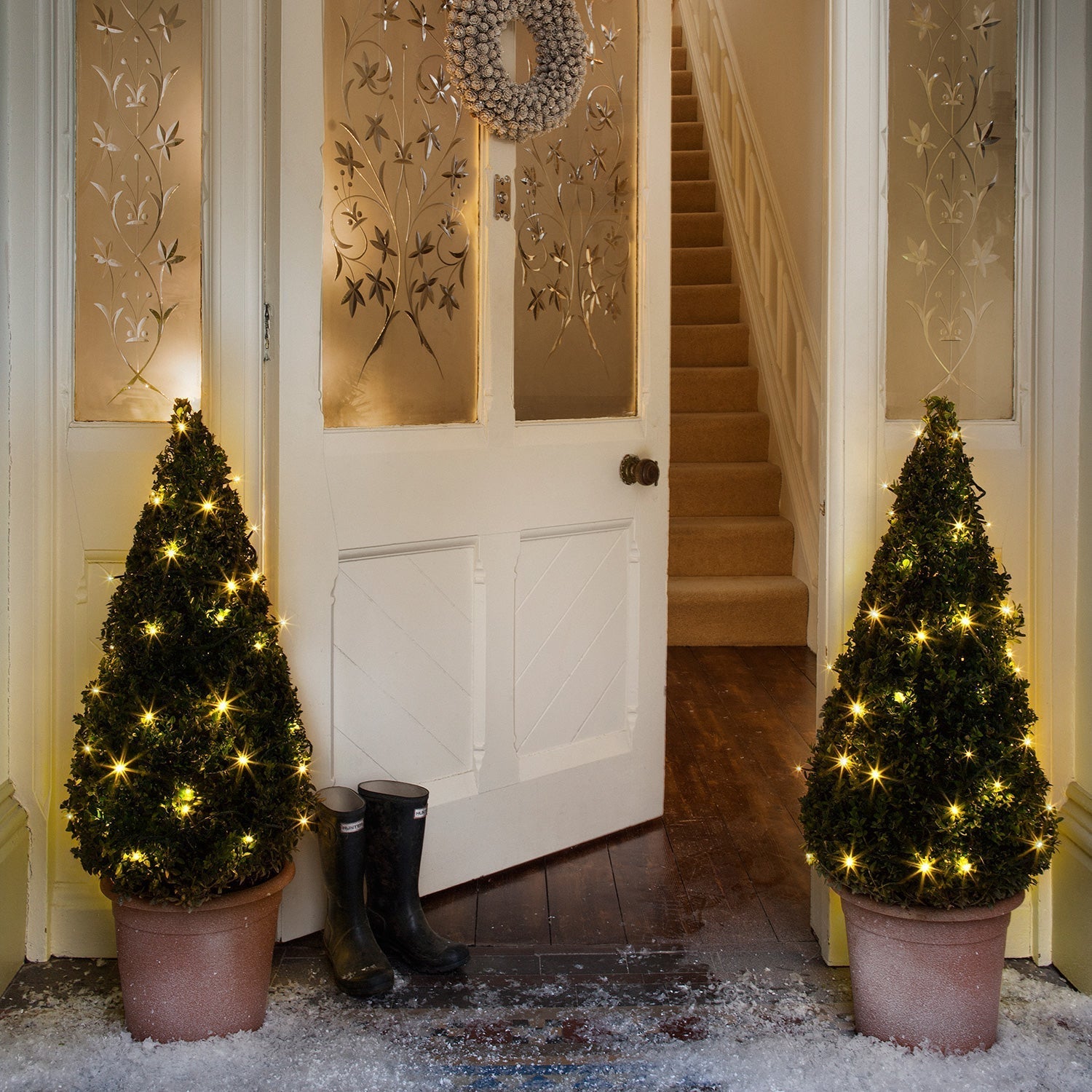 Weihnachtslichterketten für den Außenbereich für Bäume und Dekorationen
