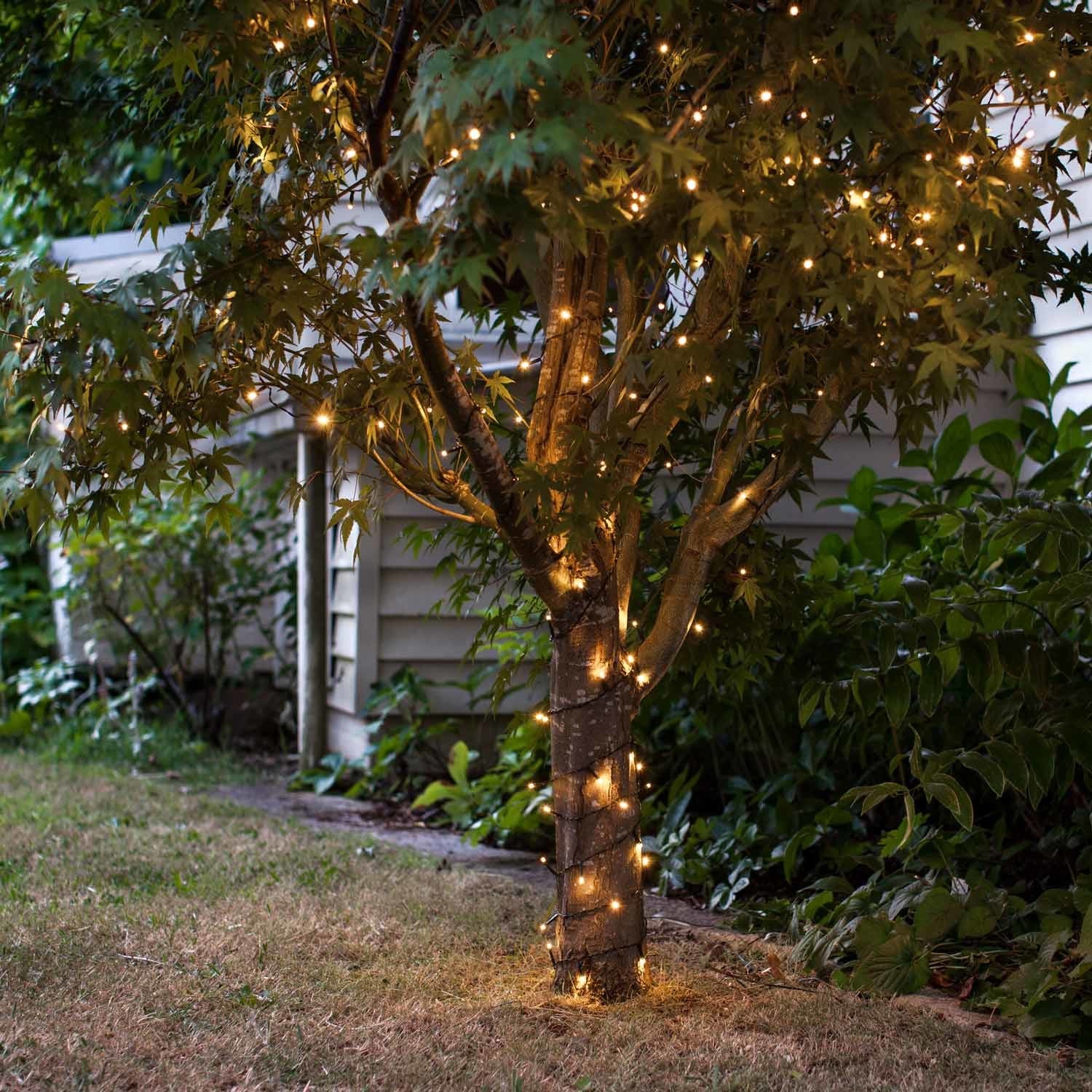 Weihnachtslichterketten für den Außenbereich für Bäume und Dekorationen